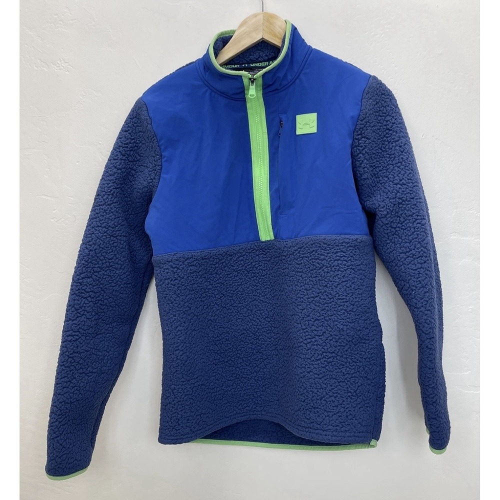 Boys Under Armour Sherpa 1/4‎ Zip Sz YXL